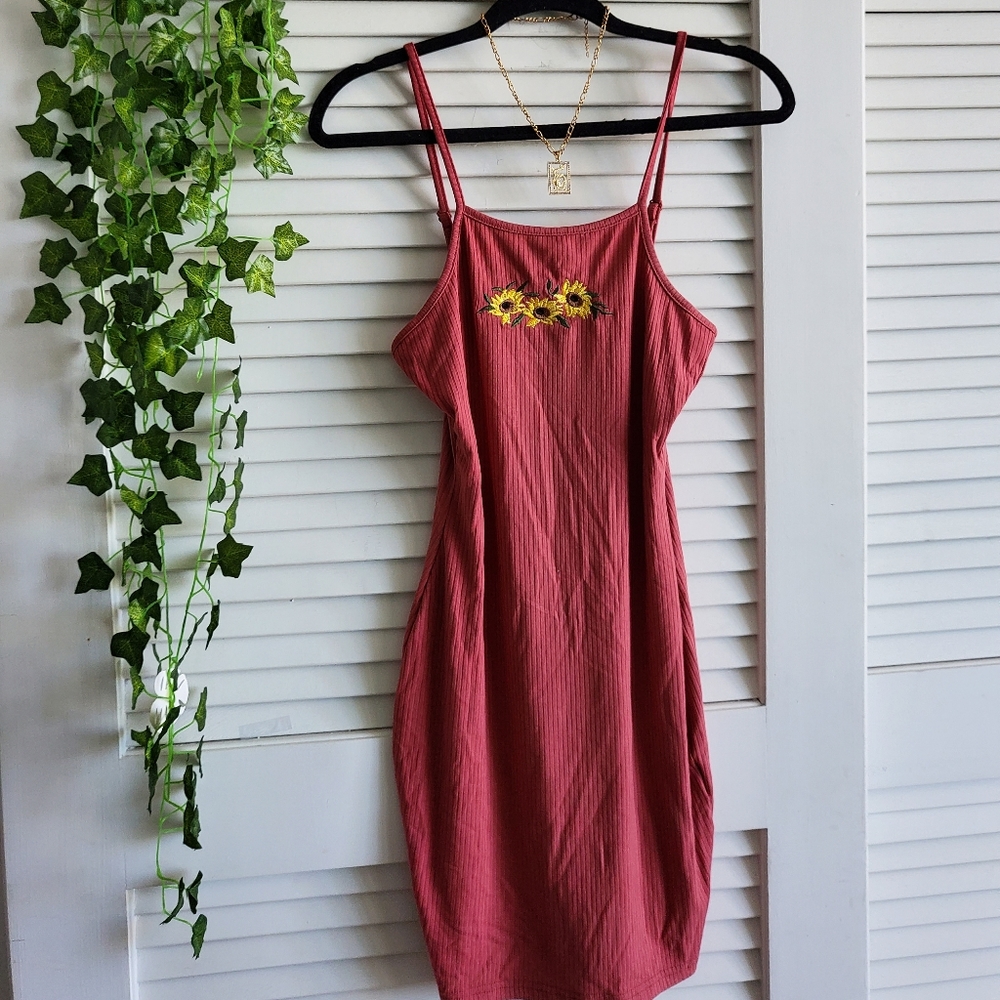 Pink flower dress